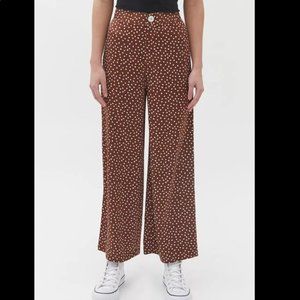 UO Olympia Satin Wide Leg Pant